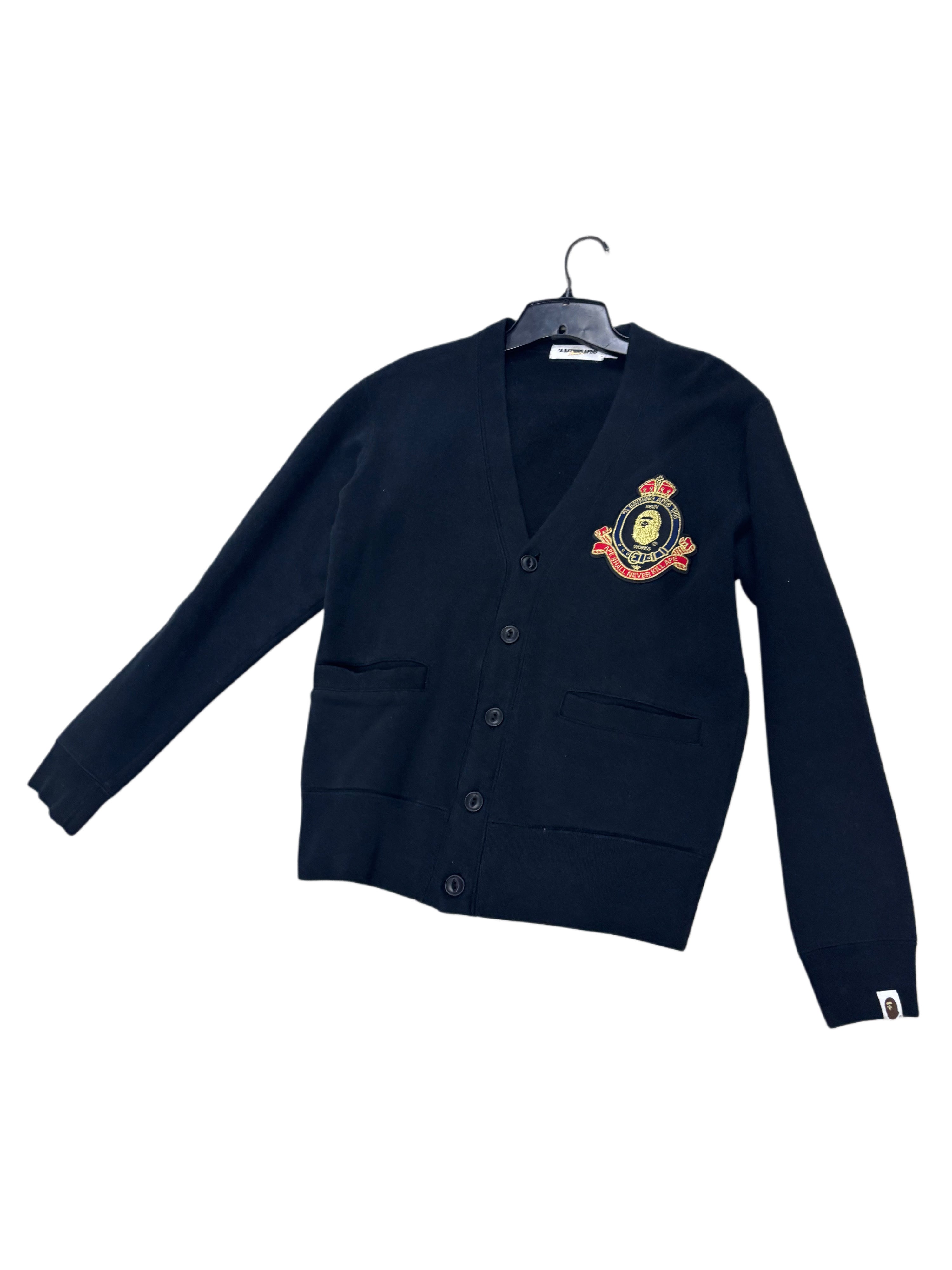 vintage “a bathing ape” cardigan