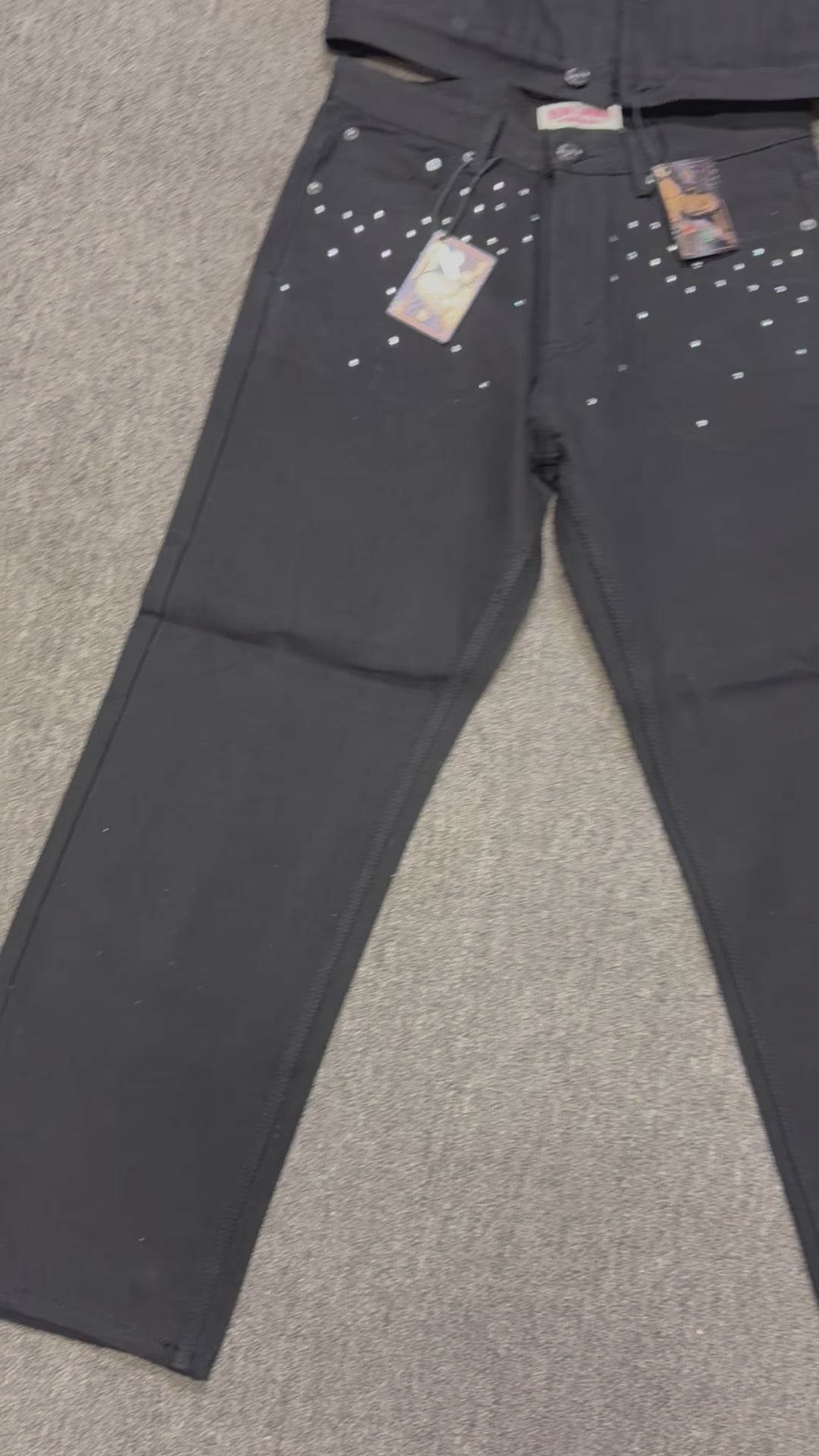 1of1 Black Denim Set